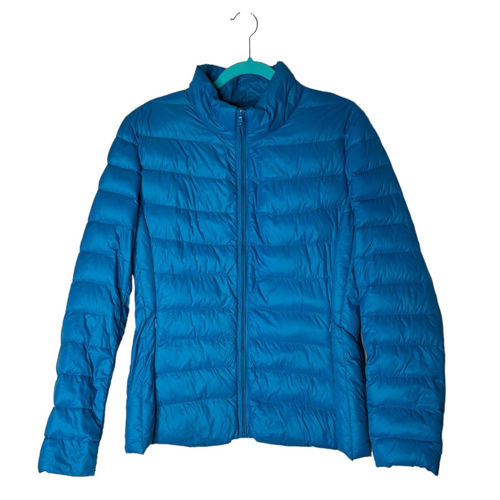 ZSHOW Women's Down Quilted Jacket in Blue Packable Size Large